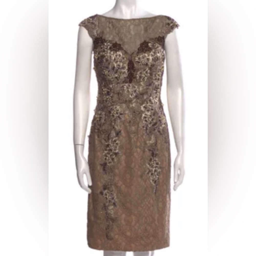 Jovani lace patterned , knee length dress